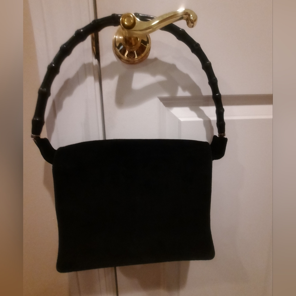 Gucci suede leather shoulder purse